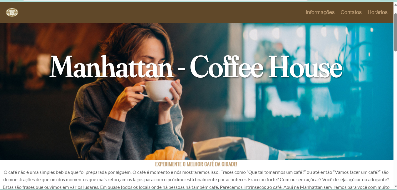 Cafeteria Manhattan — website institucional