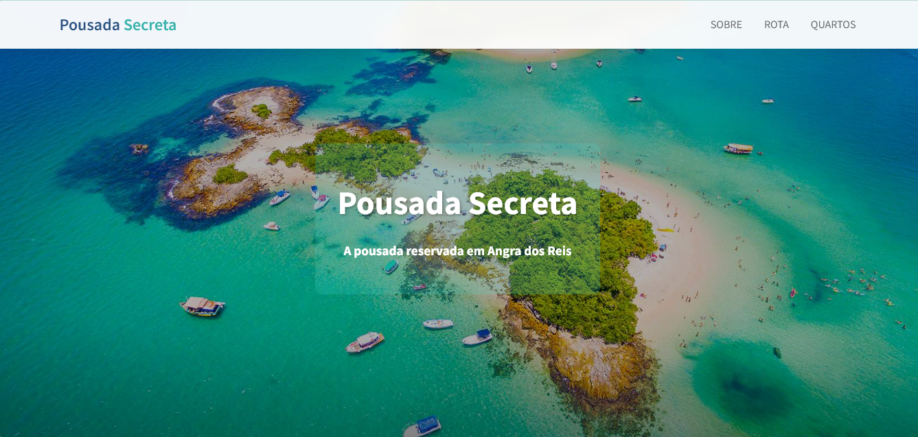 Pousada Secret — website institucional
